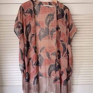 KIMCHI BLUE Urban Outfitters fringe kimono